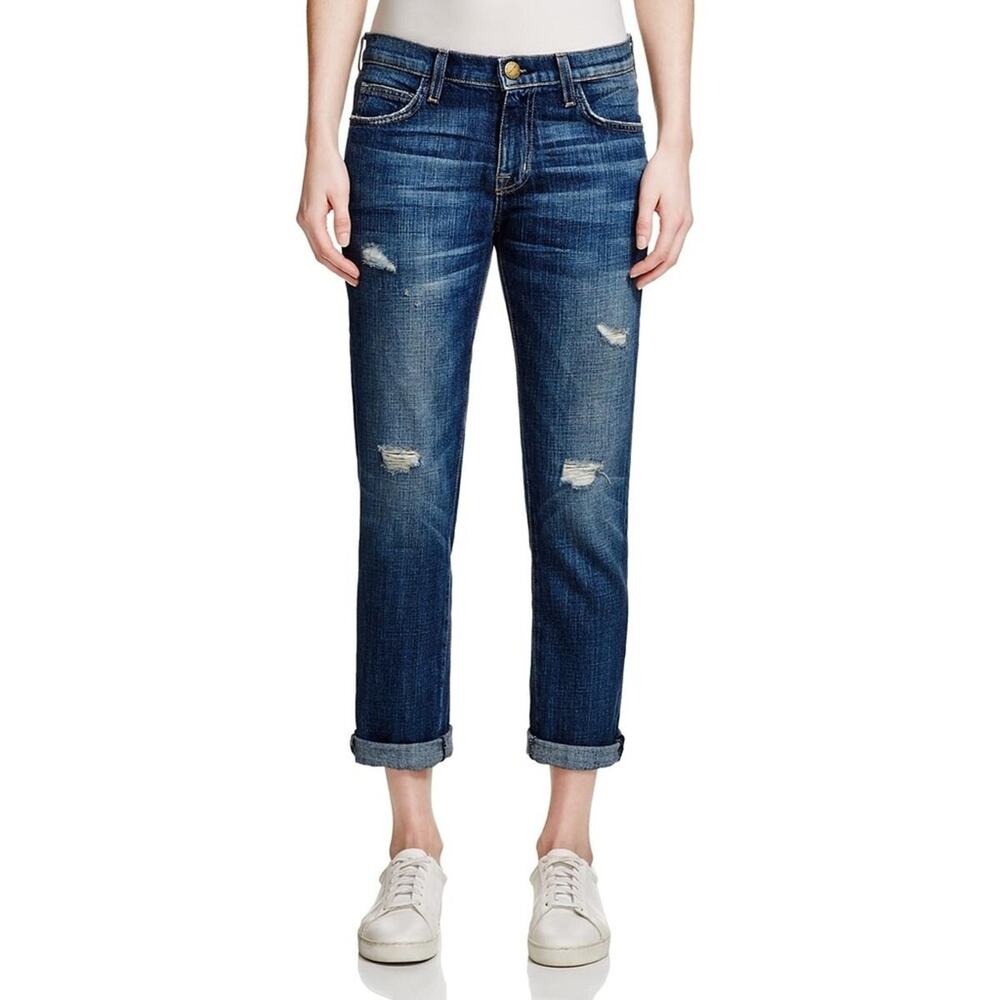 Current/Elliott The Fling Distress Boyfriend Jeans
